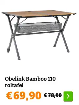 Obelink Obelink Bamboo 110 roltafel aanbieding