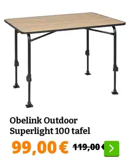 Obelink Obelink Outdoor Superlight 100 tafel aanbieding