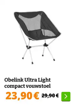 Obelink Obelink Ultra Light compact vouwstoel aanbieding