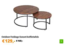 Obelink Outdoor Feelings Sunset koffietafels aanbieding