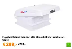 Obelink Maxxfan Deluxe Compact 28 x 28 dakluik met ventilator - white aanbieding
