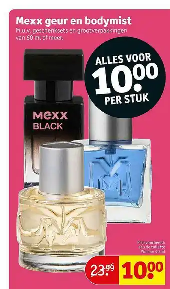 Kruidvat Mexx Geur En Bodymist aanbieding