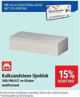 Pontmeyer Makz Kalkzandsteen Lijmblok aanbieding