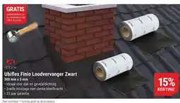 Pontmeyer Ubblink Ubiflex Finio Loodvervanger Zwart aanbieding