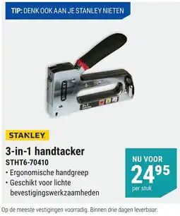 Pontmeyer Stanley 3-in-1 handtacker STHT6-70410 aanbieding