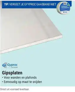 Pontmeyer Gyproc Gipsplaten aanbieding