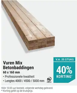 Pontmeyer Vuren Mix Betonbaddingen aanbieding