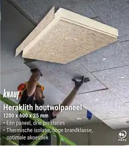 Pontmeyer Knauf Heraklith Houtwolpaneel aanbieding