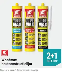 Pontmeyer Griffon Woodmax Houtconstructielijm aanbieding