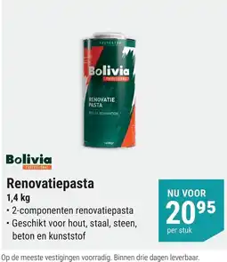 Pontmeyer Bolivia renovatiepasta aanbieding