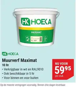 Pontmeyer Hoeka Muurverf Maximat aanbieding