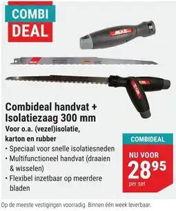 Pontmeyer mas combideal handvat + isolatiezaag 300 mm aanbieding