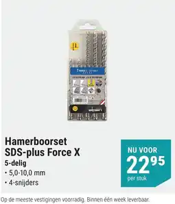 Pontmeyer alpen Hamerboorset SDS-plus Force X aanbieding