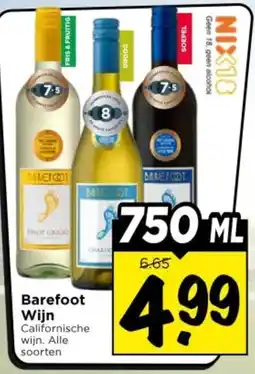 Vomar Voordeelmarkt Barefoot Wijn aanbieding