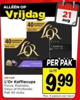 Vomar Voordeelmarkt L'Or Koffiecapsules aanbieding