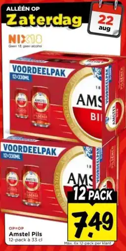 Vomar Voordeelmarkt Amstel Pils aanbieding