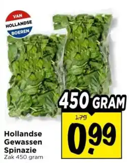Vomar Voordeelmarkt Hollandse Gewassen Spinazie aanbieding