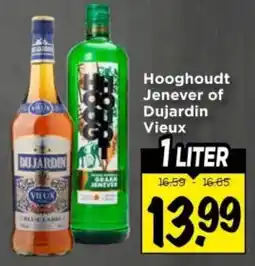 Vomar Voordeelmarkt Hooghoudt Jenever of Dujardin Vieux aanbieding