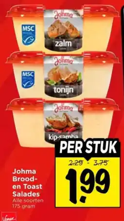 Vomar Voordeelmarkt Johma Brood-en Toast Salades aanbieding