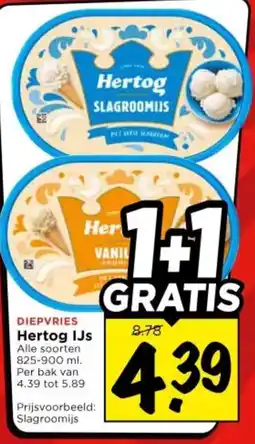 Vomar Voordeelmarkt Hertog IJs aanbieding