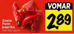 Vomar Voordeelmarkt Punt-paprika aanbieding