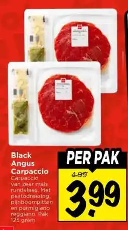 Vomar Voordeelmarkt Black Angus Carpaccio aanbieding