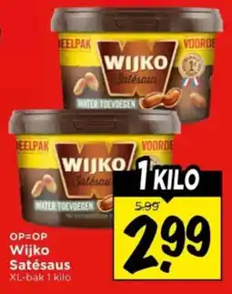 Vomar Voordeelmarkt Wijko Satésaus aanbieding