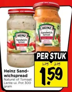 Vomar Voordeelmarkt Heinz Sandwichspread aanbieding
