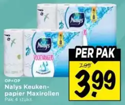 Vomar Voordeelmarkt Nalys Keukenpapier Maxirollen aanbieding