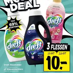 Vomar Voordeelmarkt Dreft Wasmiddel of Wasverzachters aanbieding