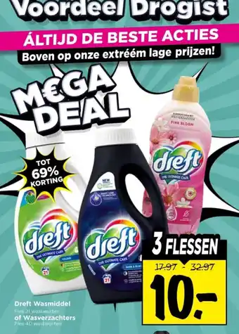 Vomar Voordeelmarkt Dreft Wasmiddel aanbieding