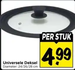 Vomar Voordeelmarkt Universele Deksel aanbieding