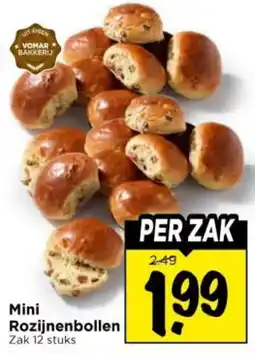 Vomar Voordeelmarkt Mini Rozijnenbollen aanbieding
