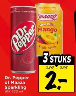 Vomar Voordeelmarkt Dr. Pepper of Maaza Sparkling aanbieding