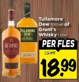 Vomar Voordeelmarkt Tullamore Dew Grant's Whisky aanbieding