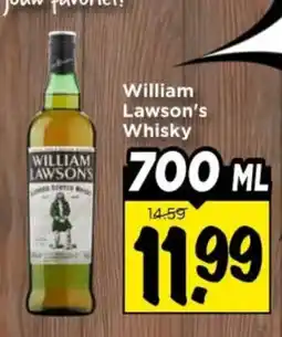 Vomar Voordeelmarkt William Lawsons Whisky aanbieding