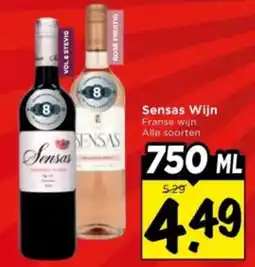 Vomar Voordeelmarkt Sensas Wijn aanbieding