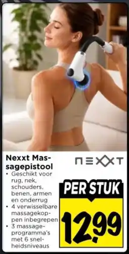 Vomar Voordeelmarkt Nexxt Massagepistool aanbieding