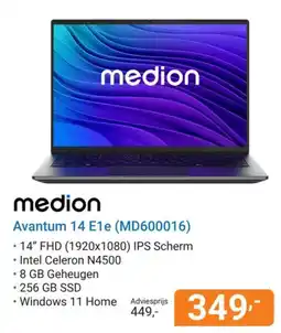 Hardware Expert medion Avantum 14 E1e (MD600016) aanbieding