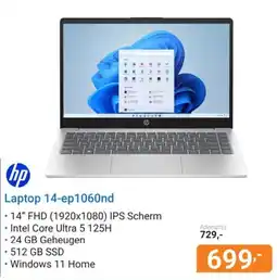 Hardware Expert hp Laptop 14-ep1060nd aanbieding