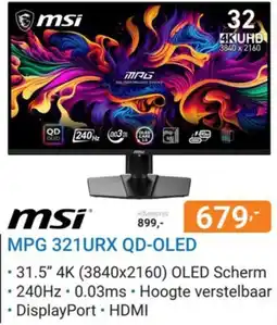 Hardware Expert msi mpg 321urx qd-oled aanbieding