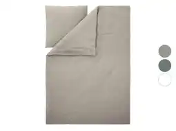 Lidl LIVARNO Katoen linnen dekbedovertrek 140 x 200 cm aanbieding
