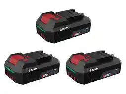 Lidl PARKSIDE Set van 3 accu's 20 V - 2 Ah aanbieding