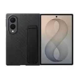 MediaMarkt Samsung Carbon Standing Telefoonhoesje Voor Samsung Galaxy Z Fold8 Zwart aanbieding