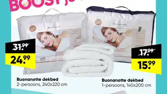 Big Bazar Buonanotte dekbed 2-persoons, 240 x 220 cm aanbieding