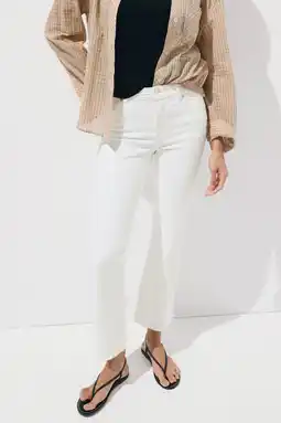 Wehkamp Mango straight leg jeans - wit aanbieding