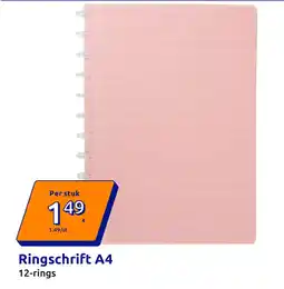 Action Ringschrift A4 aanbieding