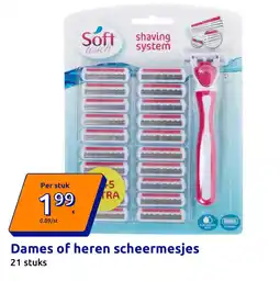 Action Dames of Heren Scheermesjes aanbieding