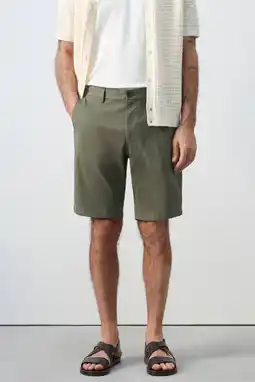 Wehkamp Mango Man slim chino short groen aanbieding