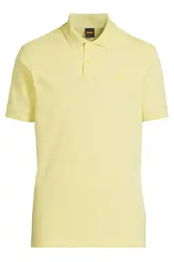 Wehkamp BOSS regular polo lichtgeel aanbieding